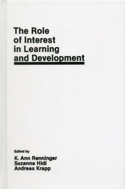 Book cover of: Role of interest in Learning and Development