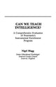 Book cover of: Can We Teach Intelligence?. By: Nigel Blagg