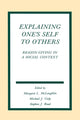 Book cover of: Explaining One's Self To Others