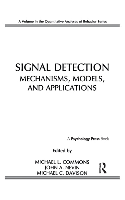 Book cover of: Signal Detection