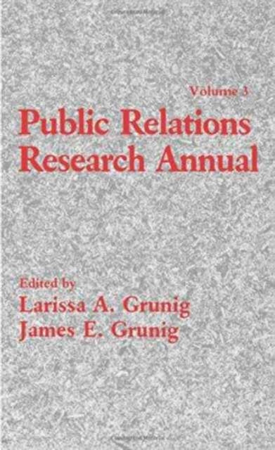Book cover of: Public Relations Research Annual