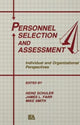 Book cover of: Personnel Selection and Assessment