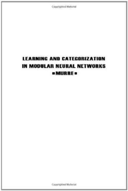 Book cover of: Learning and Categorization in Modular Neural Networks