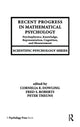 Book cover of: Recent Progress in Mathematical Psychology