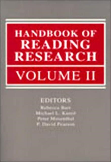 Book cover of: Handbook of Reading Research, Volume II