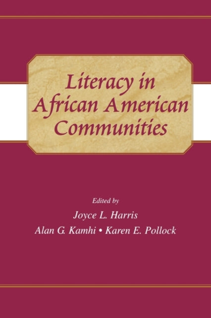 Book cover of: Literacy in African American Communities