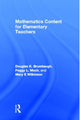Book cover of: Mathematics Content for Elementary Teachers. By: Douglas K. Brumbaugh