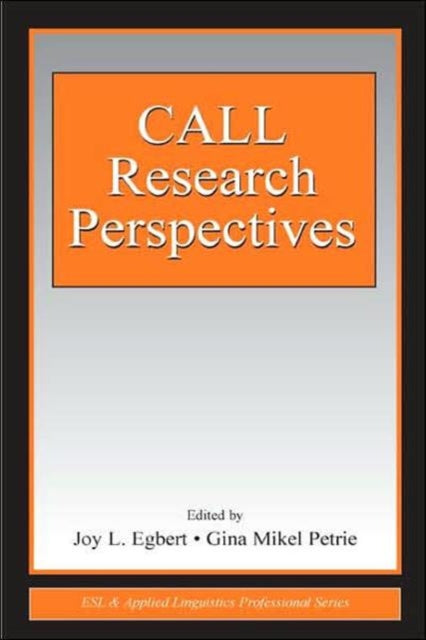 Book cover of: CALL Research Perspectives
