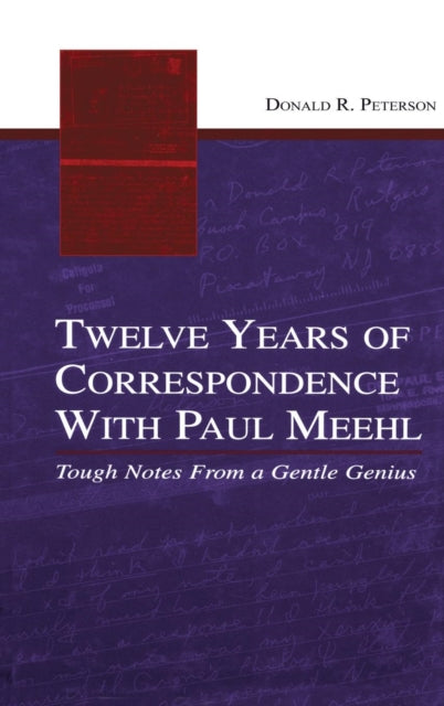 Book cover of: Twelve Years of Correspondence With Paul Meehl