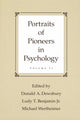 Book cover of: Portraits of Pioneers in Psychology