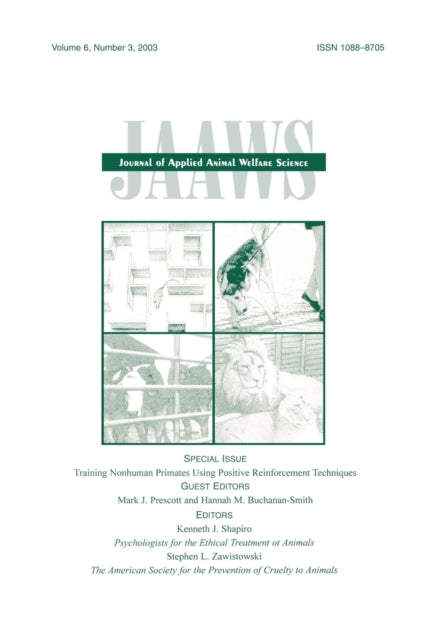 Book cover of: Training Nonhuman Primates Using Positive Reinforcement Techniques