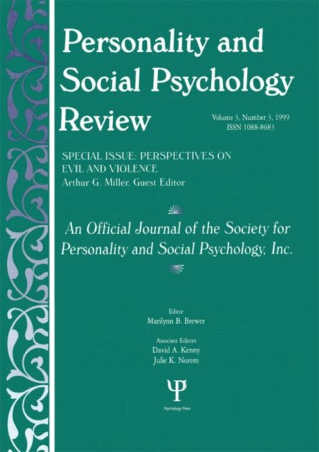 Book cover of: Perspectives on Evil and Violence. By: Arthur G. Miller