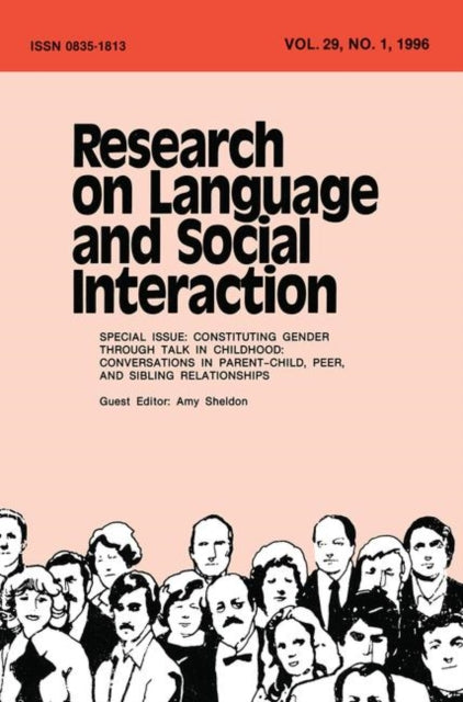 Book cover of: Constituting Gender Through Talk in Childhood. By: Amy Sheldon