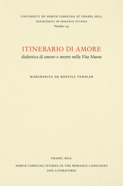Book cover of: Itinerario Di Amore. By: Margherita D. Templer