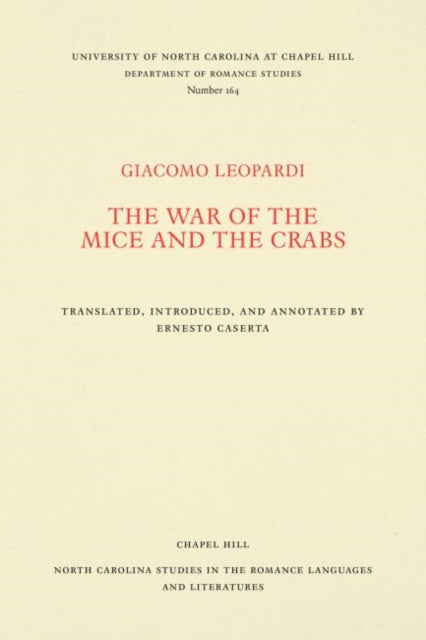 Book cover of: War of the Mice and the Crabs. By: Ernesto Caserta