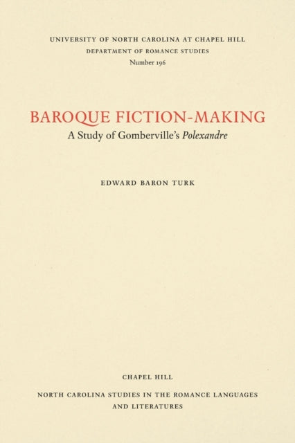 Book cover of: Baroque Fiction-Making