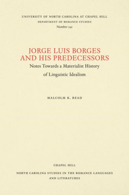 Book cover of: Jorge Luis Borges and His Predecessors
