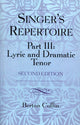 Book cover of: Singer's Repertoire, Part III. By: Berton Coffin