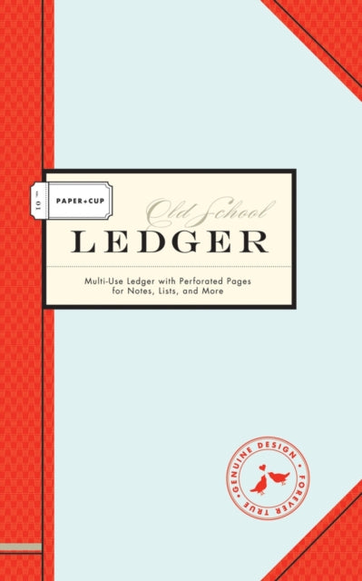 Book cover of: Paper + Cup Old School Ledger. By: Paper and Cup Designs Staff