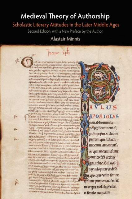Book cover of: Medieval Theory of Authorship