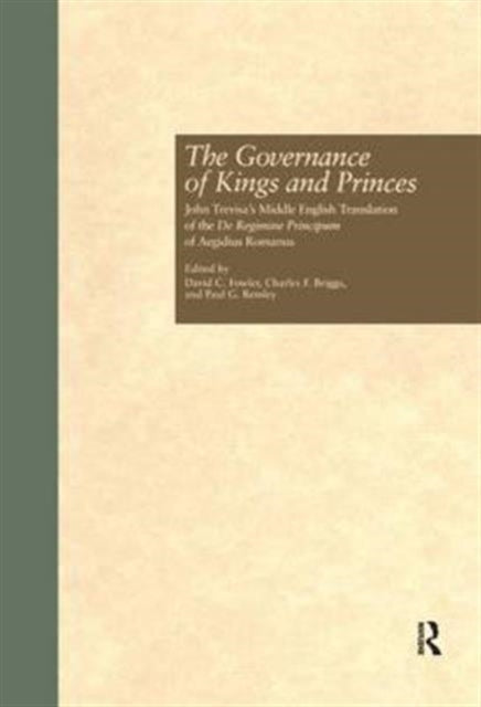 Book cover of: Governance of Kings and Princes