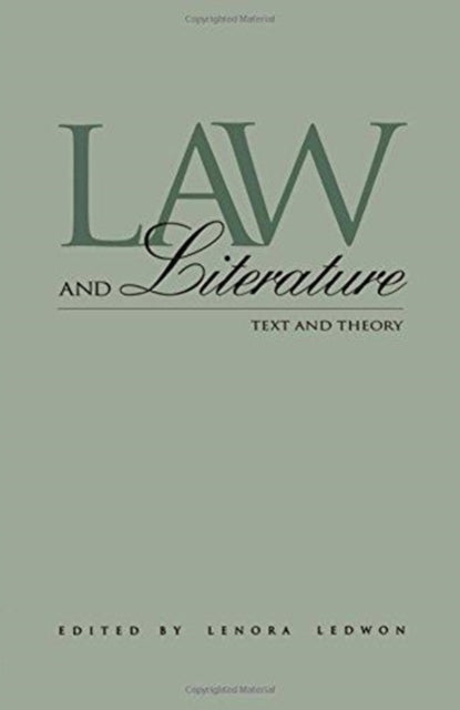 Book cover of: Law and Literature