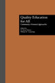 Book cover of: Quality Education for All
