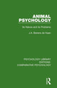 Book cover of: Animal Psychology. By: J. A. Bierens de Haan