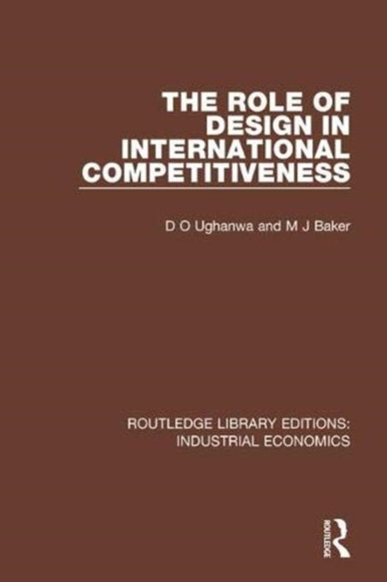 Book cover of: Role of Design in International Competitiveness. By: D. O. Ughanwa