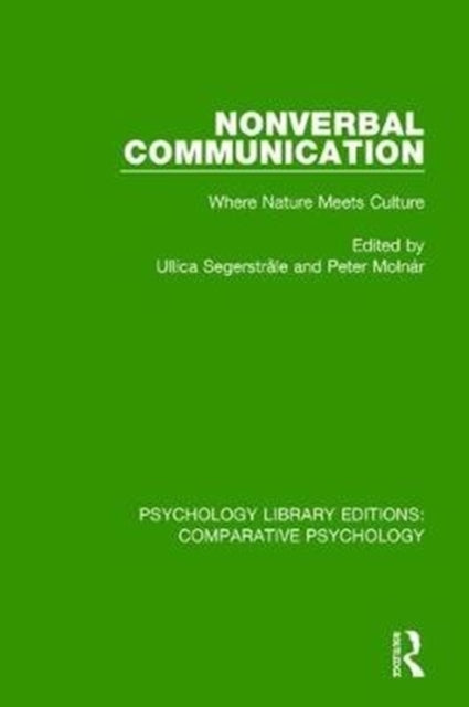 Book cover of: Nonverbal Communication. By: Ullica Segerstrale