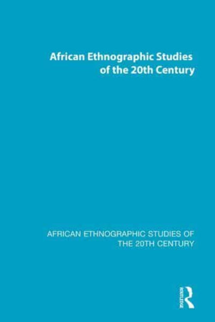 Book cover of: African Ethnographic Studies of the 20th Century
