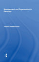 Book cover of: Management and Organization in Germany. By: Thomas Armbrüster