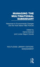 Book cover of: Managing the Multinational Subsidiary. By: Hamid Etemad