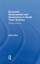 Book cover of: Economic Development and Governance in Small Town America. By: Daniel E. Bliss