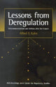 Book cover of: Lessons from Deregulation. By: Alfred E. Kahn