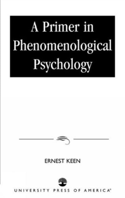 Book cover of: Primer in Phenomenological Psychology