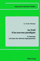 Book cover of: Au Seuil D'un Nouveau Paradigme. By: Yvette G. Thomas