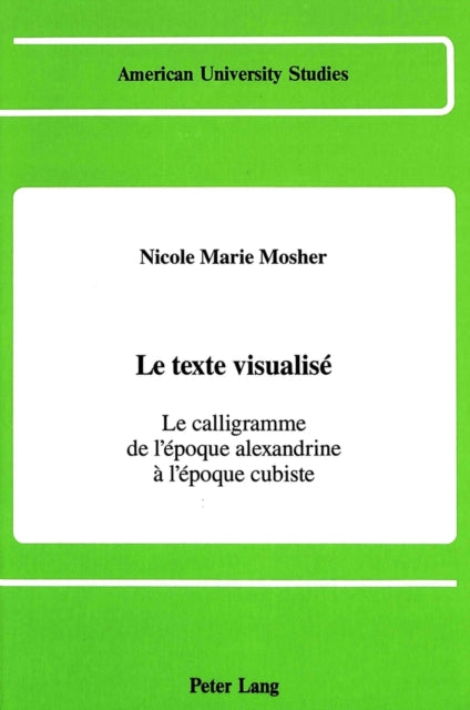 Book cover of: Texte Visualise