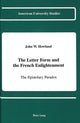 Book cover of: Letter Form and the French Enlightenment