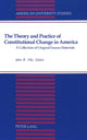 Book cover of: Theory and Practice of Constitutional Change in America. By: John R. Vile