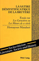 Book cover of: Satire Demystificatrice de la Bruyere. By: Homay Mazaheri