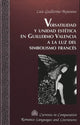 Book cover of: Versatilidad y Unidad Estetica en Guillermo Valencia a la luz del Simbolismo Frances. By: Luis Guillermo Bejarano