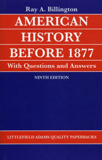 Book cover of: American History before 1877 with Questions and Answers. By: Ray Allen Billington