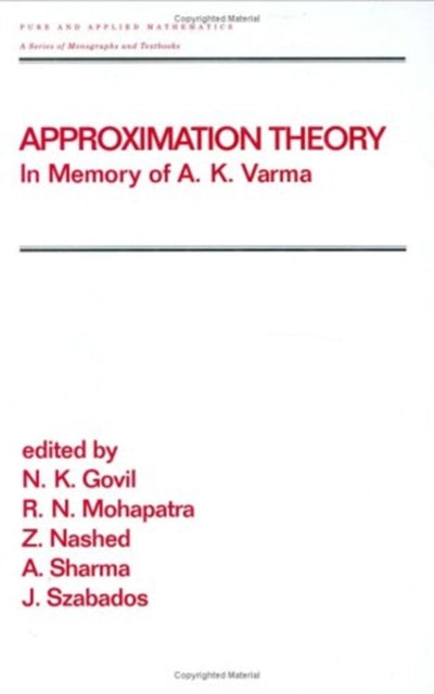 Book cover of: Approximation Theory