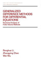 Book cover of: Generalized Difference Methods for Differential Equations. By: Ronghua Li