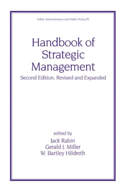 Book cover of: Handbook of Strategic Management