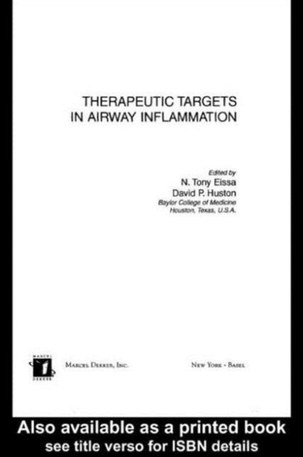 Book cover of: Therapeutic Targets in Airway Inflammation