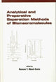Book cover of: Analytical and Preparative Separation Methods of Biomacromolecules. By: Hassan Y. Aboul-Enein