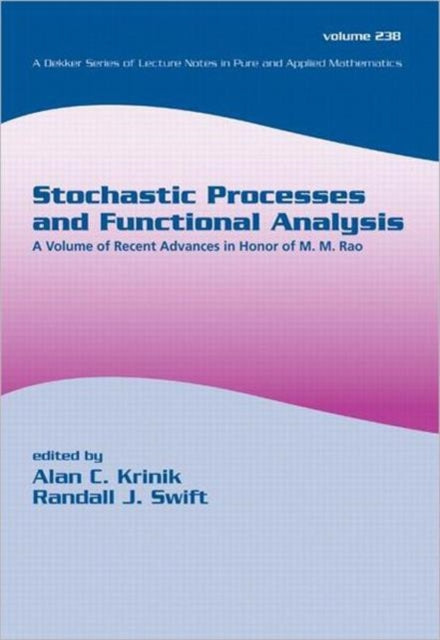 Book cover of: Stochastic Processes and Functional Analysis