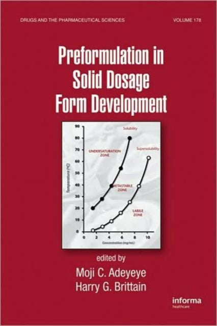 Book cover of: Preformulation in Solid Dosage Form Development